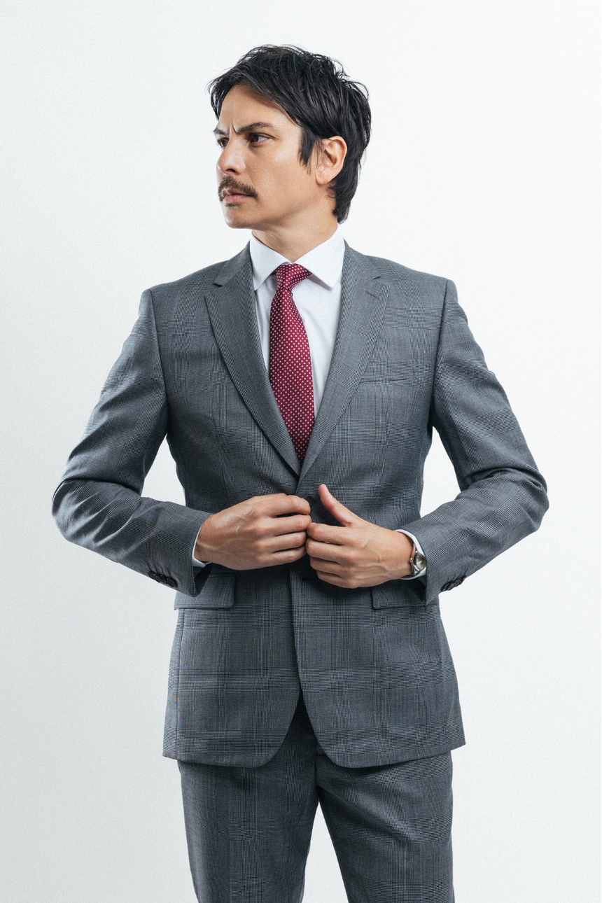 Costume Prince de Galles gris